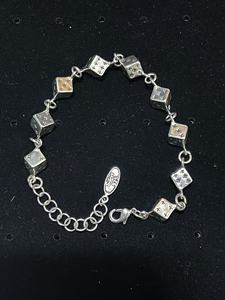Pulsera de Plata de Ley con Números Romanos Cuadrados, Estilo Punk Retro, para Mujer, Elegante y Ligera, Estilo Moderno - Product Image 5