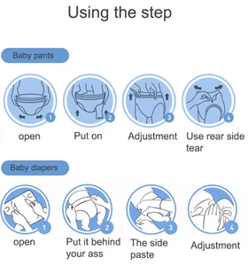 Miễn phí mẫu bé tã tất cả các giai đoạn bé tã, trẻ sơ sinh đến trẻ mới biết đi kích thước 1-6, nền kinh tế gói - Product Image 4