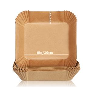 Warehouse Stock 20*5cm Air Fryer Baking <strong>Paper</strong> Square Silicone <strong>Airfryer</strong> Liners <strong>Airfryer</strong> Parchment Silicone <strong>Paper</strong> for Home Use - Product Image 2