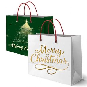 Boutique Brown Kraft With Logo Gold Foil Customized Luxury Paper Bags - Product Image 4