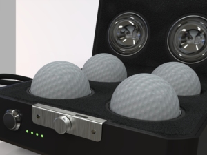 Boîte chauffante pour balles de golf, avec batterie intégrée, résistante aux chocs, support de rangement portable à 4 emplacements pour jeu de golf en plein air, vente directe d'usine - Product Image 5