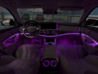 SJC-64 couleurs pour Mercedes-Benz Classe S W222 2014-2020, éclairage d'ambiance intérieur, éclairage d'ambiance de voiture, barre de lumières LED 12V