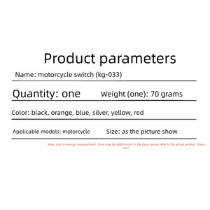 Accessoires de modification de moto, interrupteur de guidon universel 22MM pour rétroviseur, phare, projecteur et klaxon à coupure de courant - Product Image 5