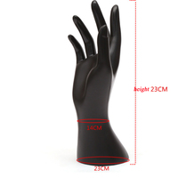 Pas cher Femme Noir En Plastique Mannequin Main Titulaire Gant Anneau Bracelet Bijoux Affichage Mains