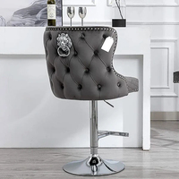 Date Moderne Réglable Hauteur Pied Haut Tabouret De Bar Velours Lion Heurtoir Comptoir Chaise Salle À Manger Salon meubles Party Club