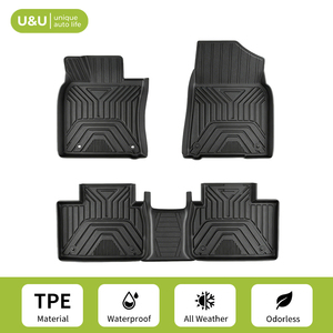 Alfombrillas de coche TPE impermeables, resistentes a todo tipo de clima, con escaneo 3D, para vehículos con volante a la derecha (RHD), de forma personalizada y de alta resistencia. - Product Image 1