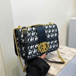 奢华设计师女式单肩斜挎包，带拉链封口 - Product Image 4