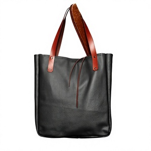 Sac à main de style américain en cuir véritable, léger, pliable, portable, avec fermeture éclair, imperméable, grande capacité, pochette amovible - Product Image 2