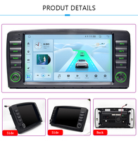 Autoradio 9 pouces pour Mercedes Benz Classe R W251 R450 R350 Android 14 Auto Wireless CarPlay GPS DSP Stéréo 2Din Unité Principale Navigation