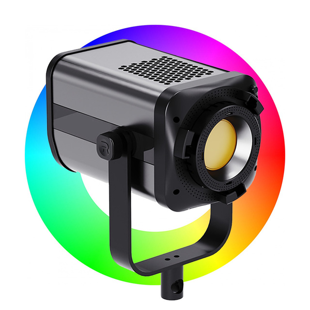 Tianmei 200 RGB LED COB Video Light 2700-6500K CRI>95Ra 18600lm Low Noise Aluminum Photographic Video Studio Light