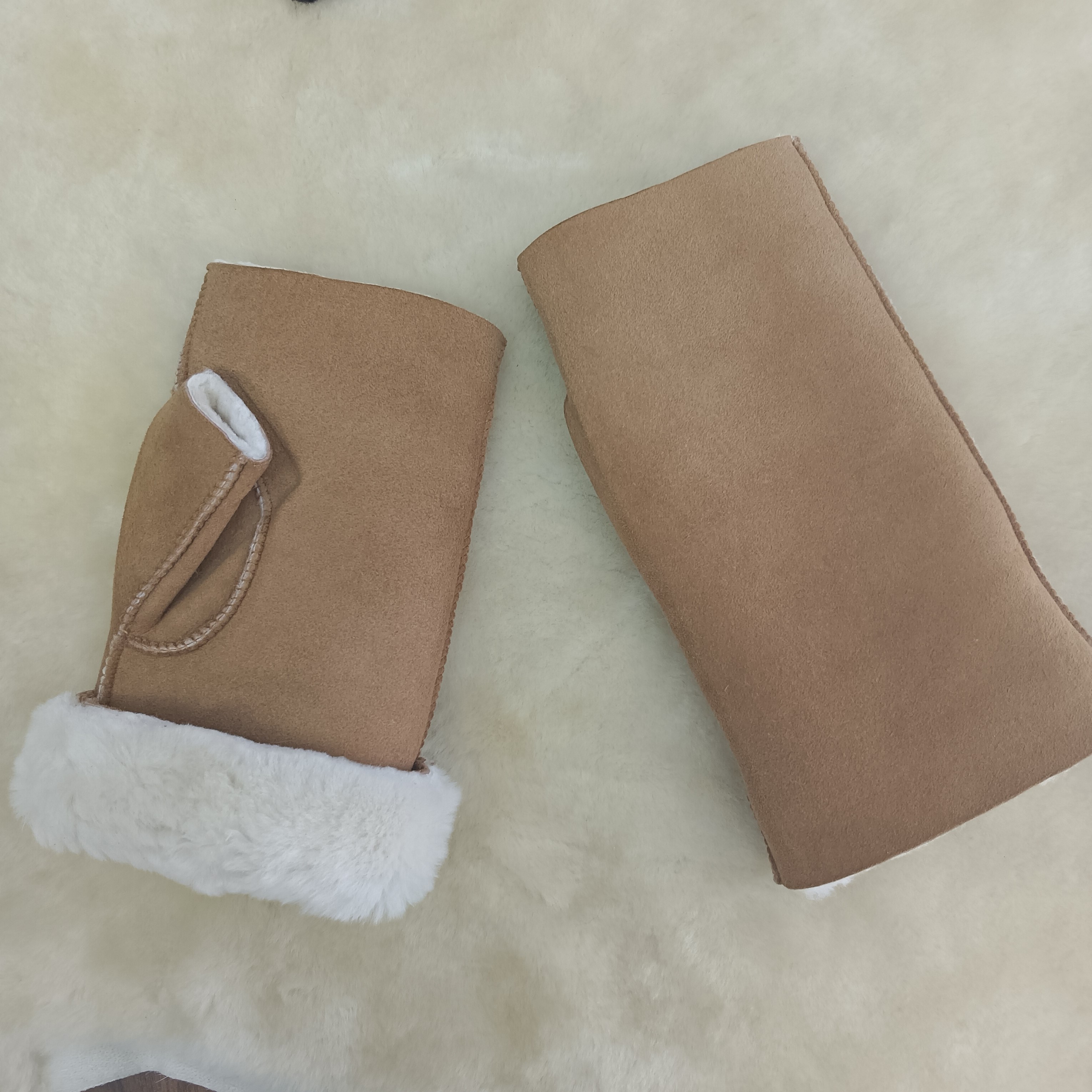 2023 Новый стиль Горячая Распродажа зимние мягкие перчатки из овчины с мехом ягненка для верблюда