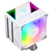 SNOWMAN Contact direct ARGB CPU refroidisseur d'air 4 caloducs adressables RGB ventilateur aluminium PC pour Intel pour ordinateur de bureau AMD