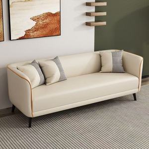 <b>Sofa</b> with <b>cat</b> paw leather, modern minimalist style, suitable for small apartments with two or three bedrooms and living room - Product Image 4