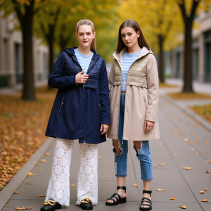 Giacca a Vento da Donna alla Moda Taglie Forti My0569 1x40 S M L XL Confezione Trasparente - Product Image 3