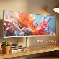 Moniteur de jeu PC incurvé sans cadre de 49 pouces, 165 Hz, 5K, PBP, HDR, 100 % SRGB pour un transport rapide sur le bureau