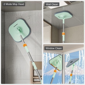Bộ lau nhà tự động Homellter 360 <span class=keywords><strong>MOP</strong></span>, xô lau nhà sạch và bẩn riêng biệt, kèm khăn lau sợi microfiber, dùng cho phòng khách - Product Image 3