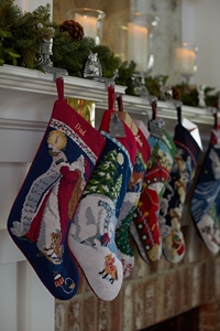 Có kinh nghiệm nhà sản xuất xe đạp Santa needlepoint thăng hoa dệt kim Vớ giáng sinh với dịch vụ tốt - Product Image 4