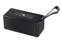 Enceinte portable BKK BT 5.3 60W, stéréo bidirectionnelle, audio sans fil, lumière RGB, entrée USB/AUX, karaoké, entrée guitare, enceinte de fête