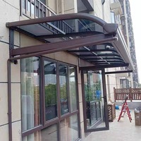 Toldo de aluminio para exteriores resistente a los impactos climáticos para la formación de casas, toldo, ventanas, madera tratada a presión, naturaleza