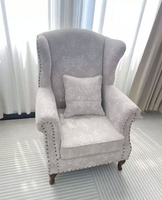 Dernier fauteuil inclinable en tissu moderne pour la maison, le balcon d'hôtel, le salon, le bois, le velours, le fauteuil de salon