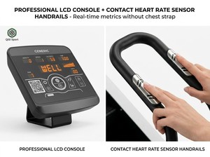 Escaladora Magnética Comercial Autopropulsada, 160 kg, de Alta Resistencia, para Gimnasio, con Pantalla LCD, Certificación CE, OEM - Product Image 4
