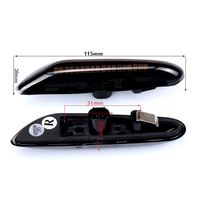 Signal lumineux pour BMW E87 E88 E90 E91 E92 E93, feux automobiles, paillettes, lumière clignotante, latéral, 2 pièces