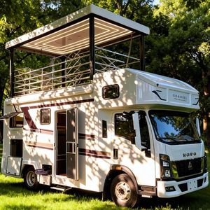 Caravane tout-terrain Sinotruck HOWO à toit rigide et relevable avec toit isolé thermiquement pour le <span class=keywords><strong>camping</strong></span> en pleine nature, fabriquée en Chine, certifiée ISO et CCC, <span class=keywords><strong>camping</strong></span>-<span class=keywords><strong>car</strong></span> - Product Image 3