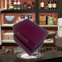 Boîte de parfum faite à la main personnalisée de luxe avec estampage à chaud en or et conception de base exposée