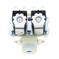 ZYSY DN20 G3/4 1 entrée 2 sorties DC 12V 24V AC 110V 220V Électrovanne à double entrée d'eau sous pression normalement fermée pour machine à laver