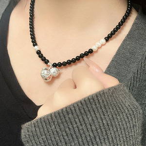 S925 Sterling <b>Silver</b> Heart Necklace Minimalist Luxury <b>Choker</b> For Women Sweater Chain Gift Jewelry - Product Image 1