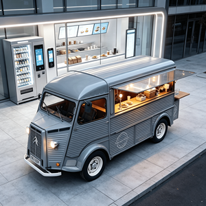 Camionnette alimentaire électrique rétro, directement d'usine, avec presse à tortillas électrique commerciale pour l'industrie de la vente au détail intelligente - Product Image 1