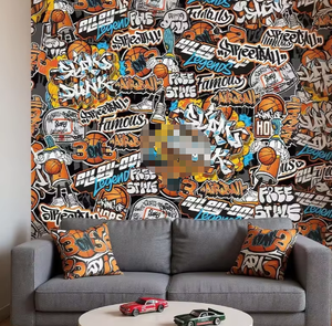 <span class=keywords><strong>Papier</strong></span> <span class=keywords><strong>peint</strong></span> auto-adhésif <span class=keywords><strong>Papier</strong></span> <span class=keywords><strong>peint</strong></span> mural style graffiti Design artistique Street <span class=keywords><strong>Basketball</strong></span> - Product Image 4