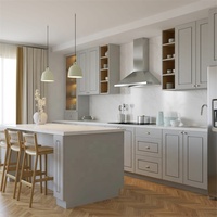 Armoire de cuisine moderne de style européen de conception personnalisée Cavio haut de gamme armoire de cuisine modulaire de conceptions professionnelles à guichet unique