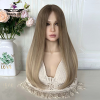 Perruques israéliennes en vente Boutique de perruques naturelles douces et fines Cheveux complets Ombre Blonde Hd Lace Perruques juives Full Lace
