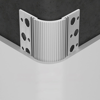 Perle d'angle moderne en alliage d'aluminium anodisé résistant aux chocs pour hôtel/appartement/hôpital plâtre/mastic