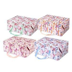 กล่องกระเป๋าลายกุหลาบเก๋ผสม33,5ซม. + 23,5ซม. X 14ซม. - Product Image 1