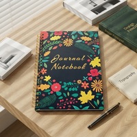 Carnet de notes à spirale avec logo personnalisé imprimé, couverture en papier A4, cadeau promotionnel, vente en gros, 80 feuilles, 100 g/m²