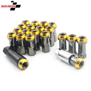 Auso-Racing Racing Lug <b>Nuts</b> M12x1.25 M12x1.5 Titanium Coated Anti-Theft For Wheel Upgrade - Product Image 1