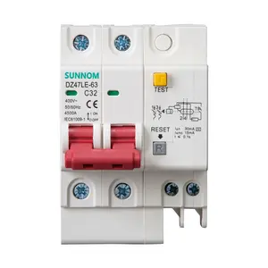 DZ47 2p c63 c type 63a 50hz/60HZ 230v/ 400v automatic transfer switch din rail mini circuit breaker mcb disyuntor