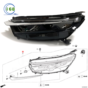 Cubierta de Faro Delantero Original de la Marca IMG 33100-3A0-H01 33150-3A0-H01 33100-3A0-A03 33150-3A0-A03 para Honda CR-V 2023 RS3 - Product Image 3