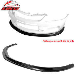 Convient pour Mitsubishi Lancer Evolution 2006-2007, lèvre de pare-chocs avant style MDA, non peinte, noire - Product Image 1