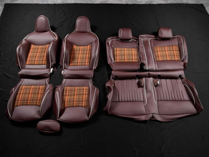 Fundas de Asiento de Coche de Cuero Nappa Personalizadas, Juego Completo para BMW <span class=keywords><strong>MINI</strong></span> Cooper S One JCW F54 <span class=keywords><strong>Clubman</strong></span> F55 F56 Hatch F60 - Product Image 2