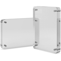 Cadres photo en plexiglas cristal, blocs personnalisés en acrylique magnétique pour photos
