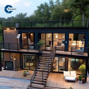 Nhà Máy Giá hai tầng <span class=keywords><strong>container</strong></span> nhà để bán prefad biệt thự nhà sang trọng tư nhân tùy chỉnh nhà 20ft - Product Image 1