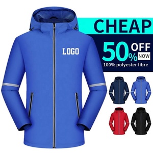 Chaquetas personalizadas para hombre al aire libre con cremallera reflectante Softshell deportes de invierno chaqueta de caza táctica chaquetas cortavientos impermeables - Product Image 2