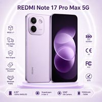 Version 2026 Nouveau Smartphone Original REDMI Note 17 Pro Max 5G, Double Caméra 50MP+8MP, Téléphone Android Xiaomi Version Globale