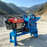 Concasseur à mâchoires portable chinois PE150*250 pour la construction de routes résidentielles en briques et la production de gravier et de pierres concassées