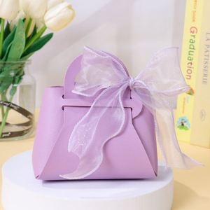 Boîte à bonbons de mariage créative de style européen, sac à bonbons de fête en cuir PU, emballage de bonbons de mariage de style Ins - Product Image 3