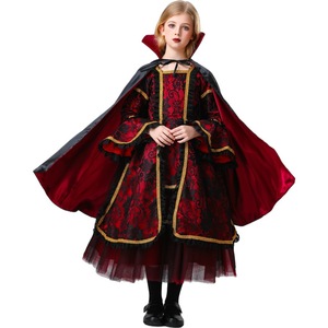 Disfraz <span class=keywords><strong>de</strong></span> Vampiresa Borgoña para Mujer Adulta - Poliéster, Fantasía Europea/Americana, Halloween, Juegos/Cosplay, Fiestas, Club - Product Image 5