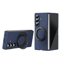Étui de téléphone pliable antichoc en TPU+PC avec protection à 360° °   Support magnétique rotatif, compatible avec Z Fold 3/4/5/6/7